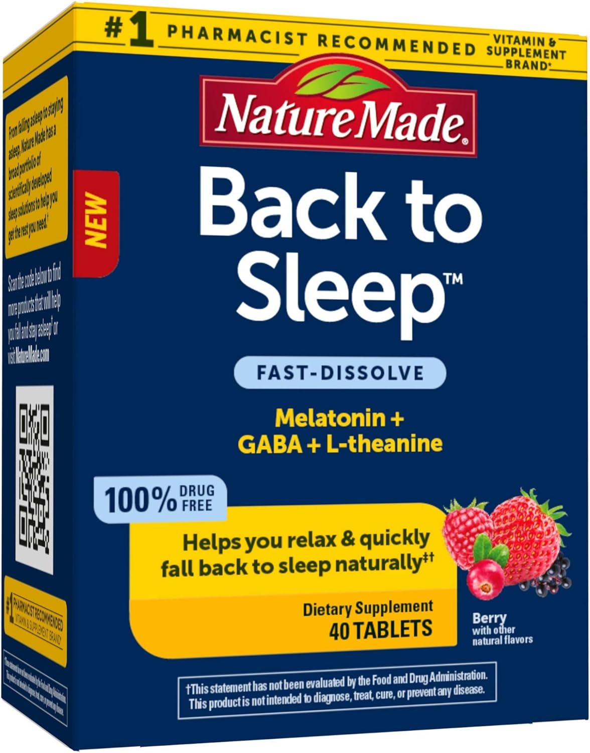 Suplemento Nature Made Regresa al sueño de forma natural 40u