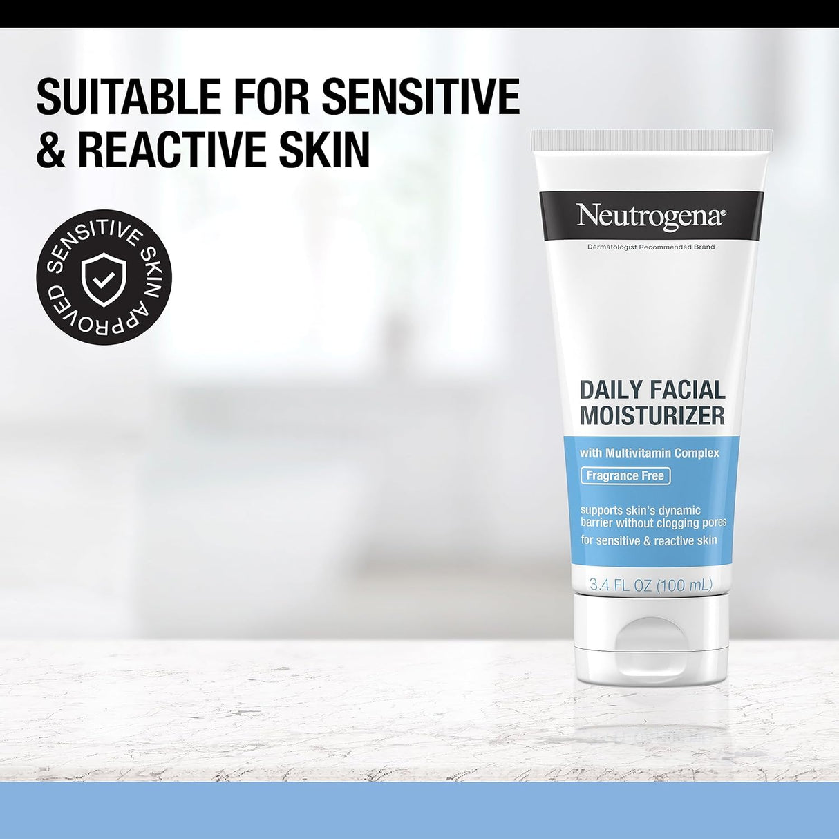 Hidratante facial diario sin fragancia Neutrogena