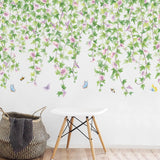 Vinilos Decorativos Flores y Mariposas - 2 PCS Murales DIY