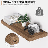Estantes Flotantes de Madera - Fun Memories, 24x9x1.6, 2Pack