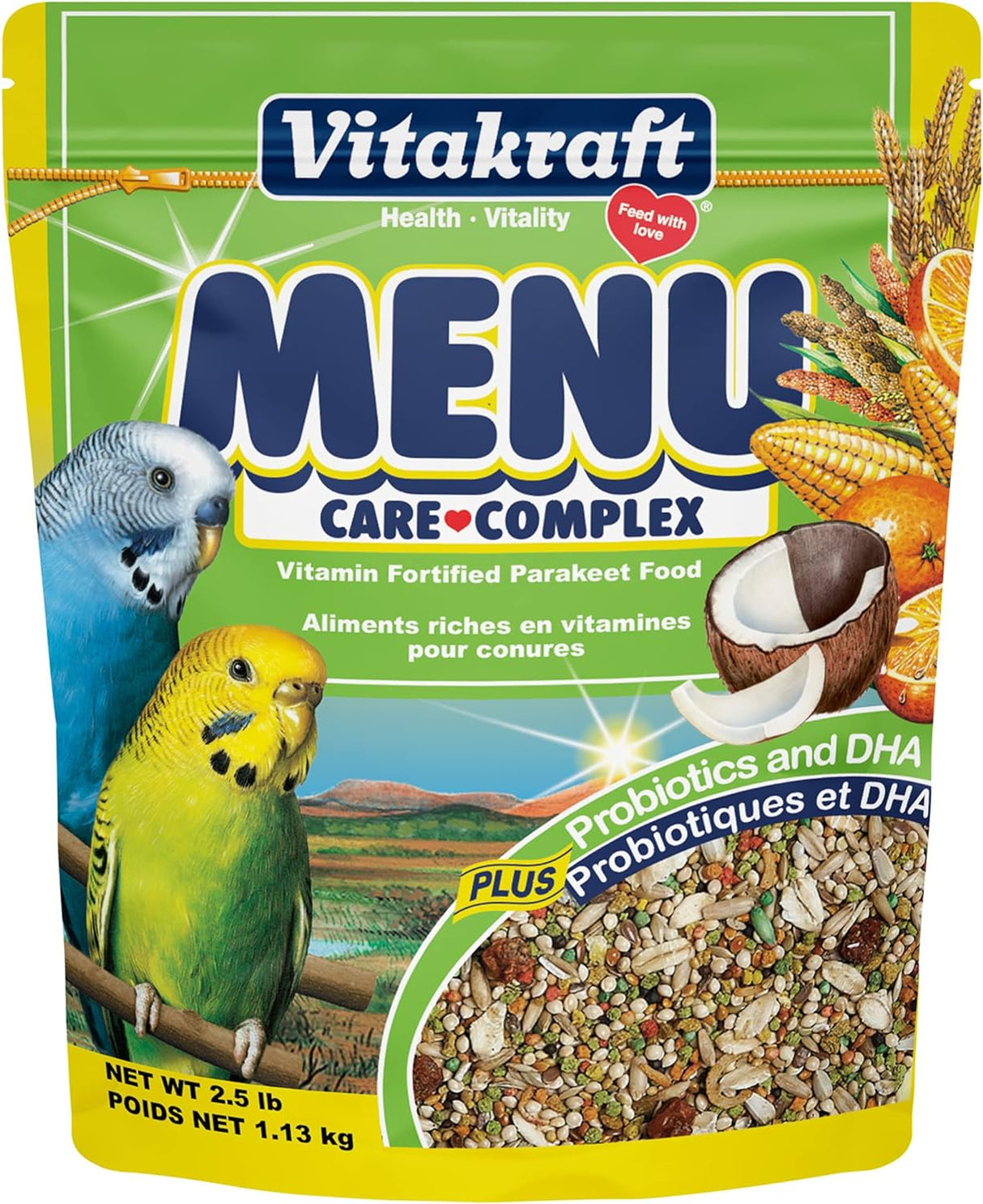 Alimento diario para pájaros para mascotas 2.5 libras
