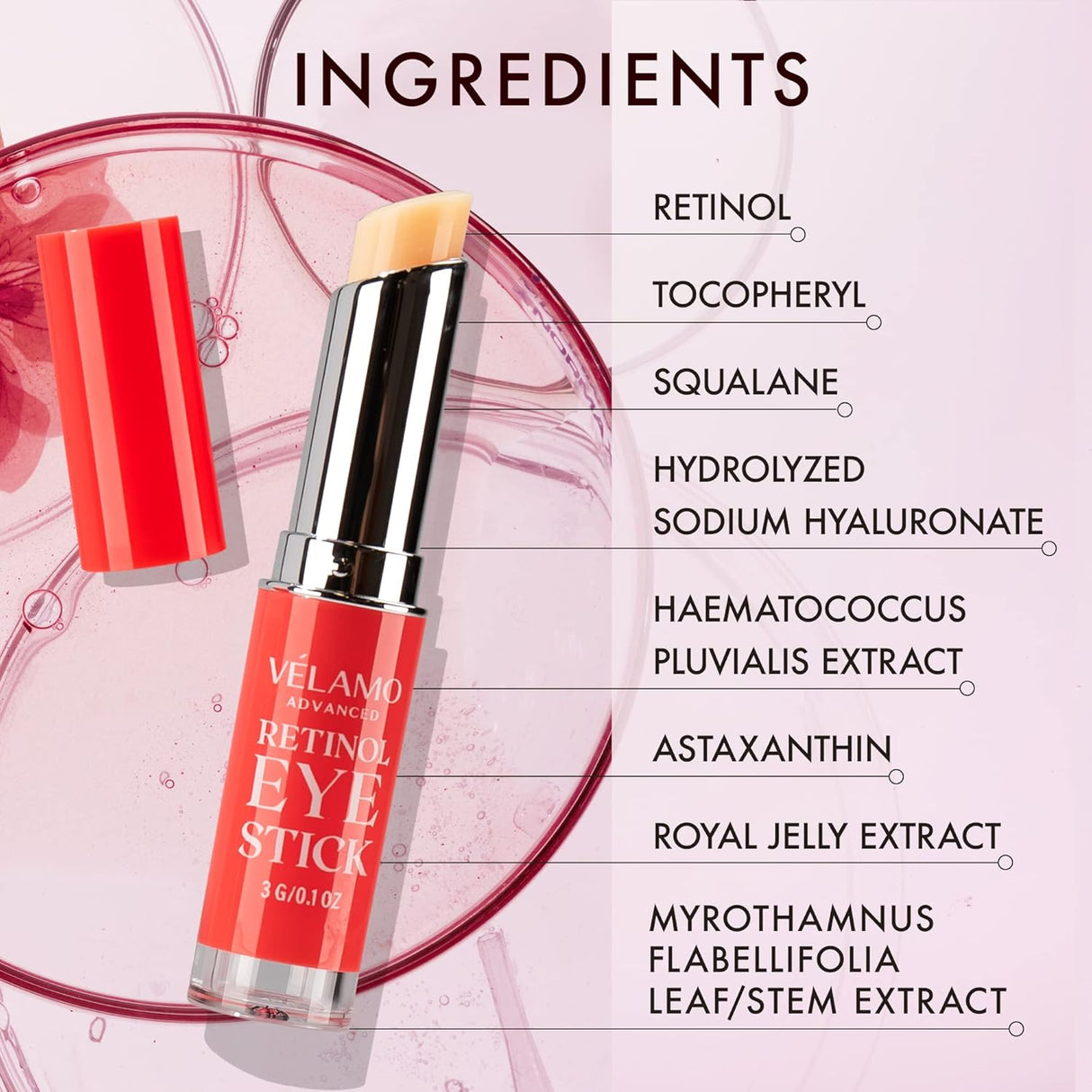 Barra de ojos con retinol VELAMO ADVANCED para ojeras