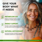 Suplemento de Té Verde con Café Verde y Vinagre de Manzana, 120 cápsulas