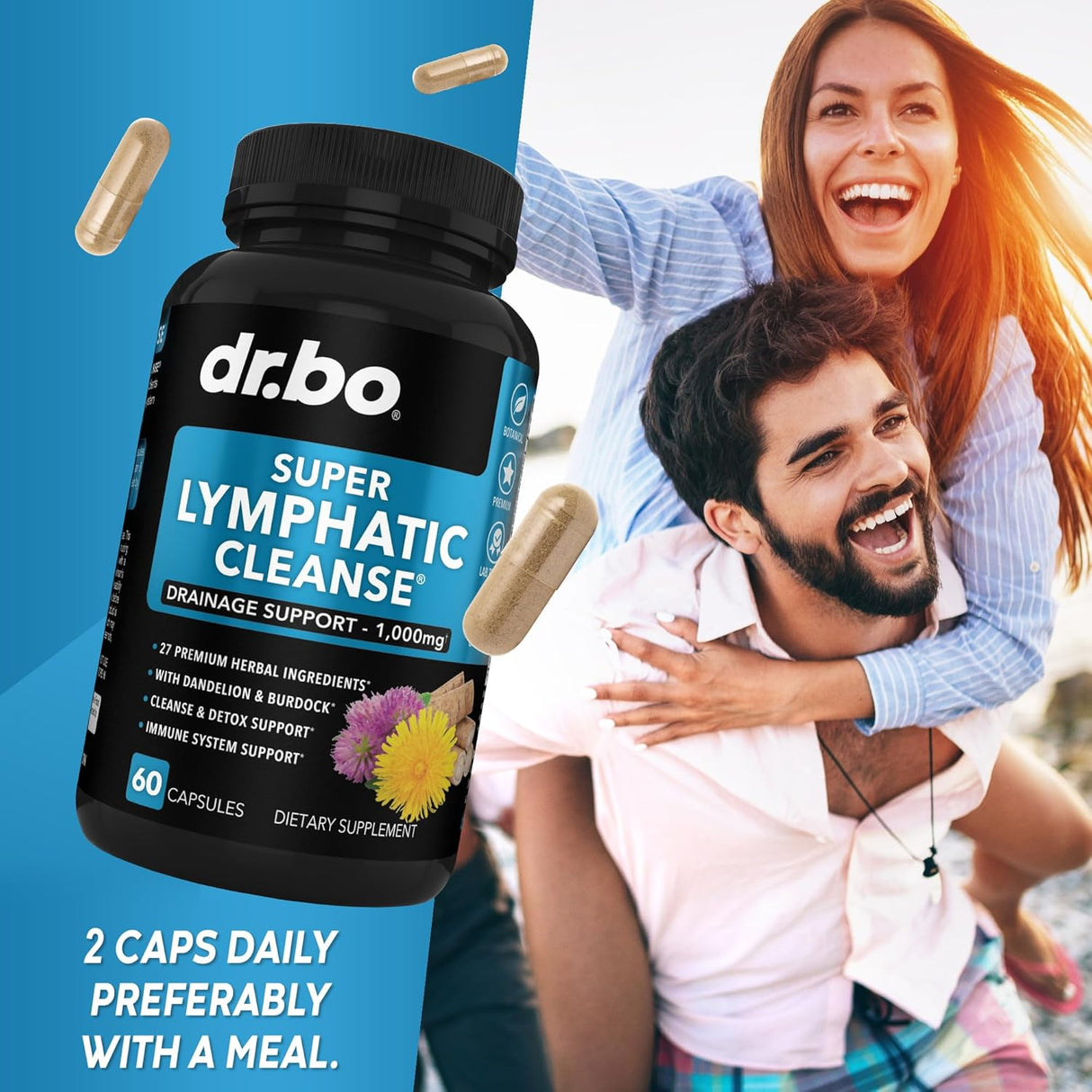 Suplementos de drenaje linfático de limpieza total