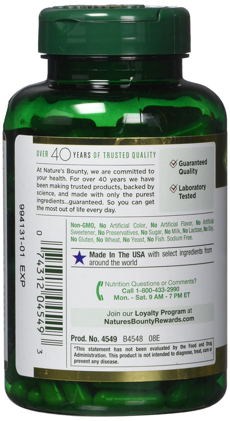 Nature's Bounty Milk Thistle 250 mg Cápsulas 200 ea