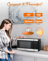 Microondas Comercial Chef 0.7 pies cúbicos, 700W, 10 niveles