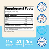 Nutricost Colágeno Hidrolizado Bovina 454g - Sin sabor
