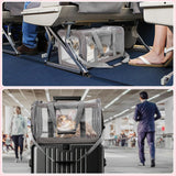 Transportador para Gatos Grandes 20 lbs, Ventilación y 4 Ventanas