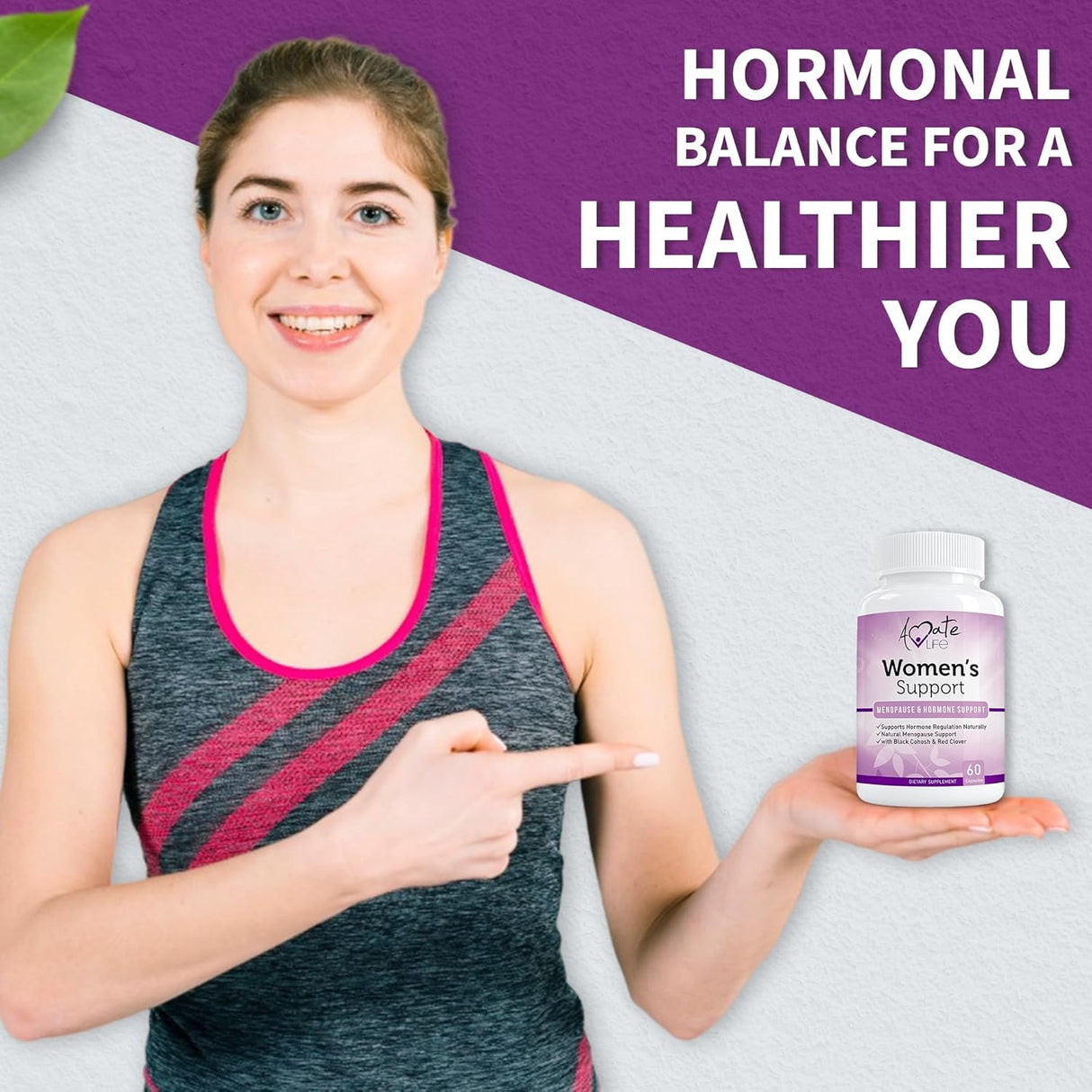 Suplemento de apoyo para mujeres regulación hormonal natural