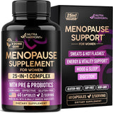 Suplementos para la menopausia - 25 en 1, USA, 60 cápsulas