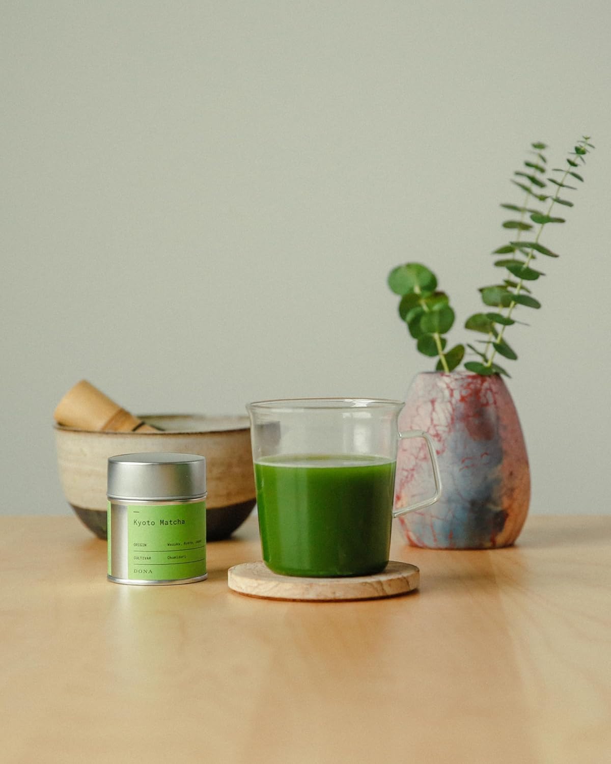 Matcha Ceremonial Dona, Molido a Piedra, 1.1 Oz, Wazuka, Japón