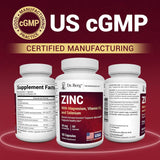 Dr. Berg Zinc 30mg con Magnesio, D3, Selenio y Cobre, 60 cápsulas