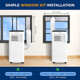 Aire acondicionado portátil SereneLife 8000 BTU 3 en 1 con control remoto