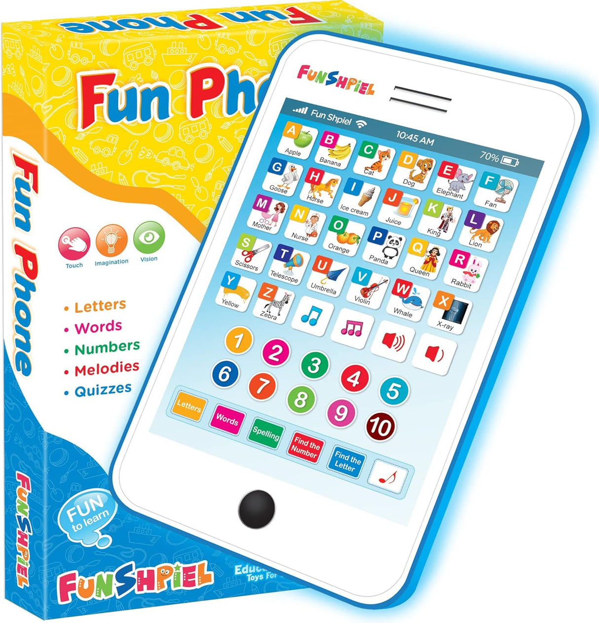 Tablet Infantil - Actividades para Aprender ABC - 3 Años+