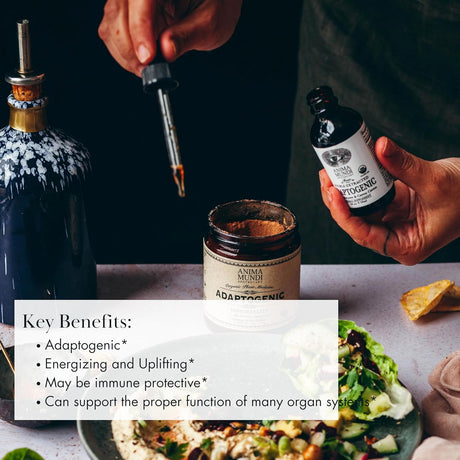 Suplemento adaptogénico de setas, Anima Mundi, gotas de 2oz