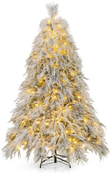 Árbol de Navidad Artificial HAPPYGRILL 6 FT, 250 luces LED