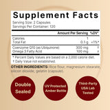 CoQ10 Omega 3 300mg 240 Cápsulas Suplemento Antioxidante