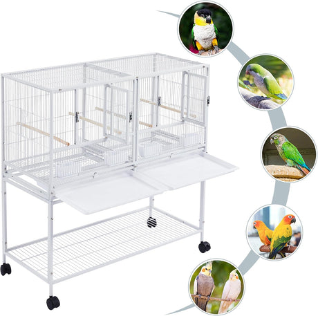 Jaula apilable dividida para cría de aves para canarios
