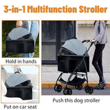 Carrito 3 en 1 para Perros, Marca Desconocida, Plegable, 55lbs