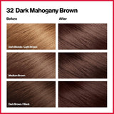 Tinte permanente para el cabello marrón caoba oscuro 32