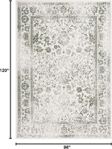 Alfombra de área, diseño transicional, resistente a manchas, ADR109X-8