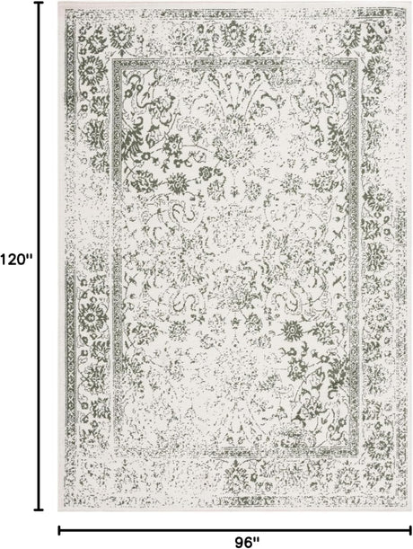Alfombra de área, diseño transicional, resistente a manchas, ADR109X-8