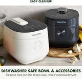 Arrocera Eléctrica GreenPan, 4 Tazas, 10 Presets, Saludable