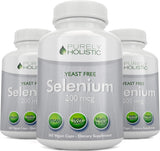 Suplemento Selenio 200 mcg  365 cápsulas veganas