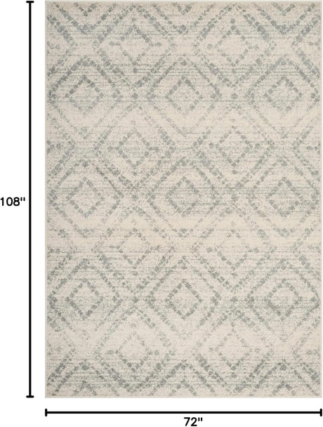 Alfombra Moderna Distressed Diseño Diamante, Modelo ADR131T