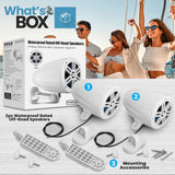 Parlantes todoterreno impermeables blanco PYLE PLMRWK59WT