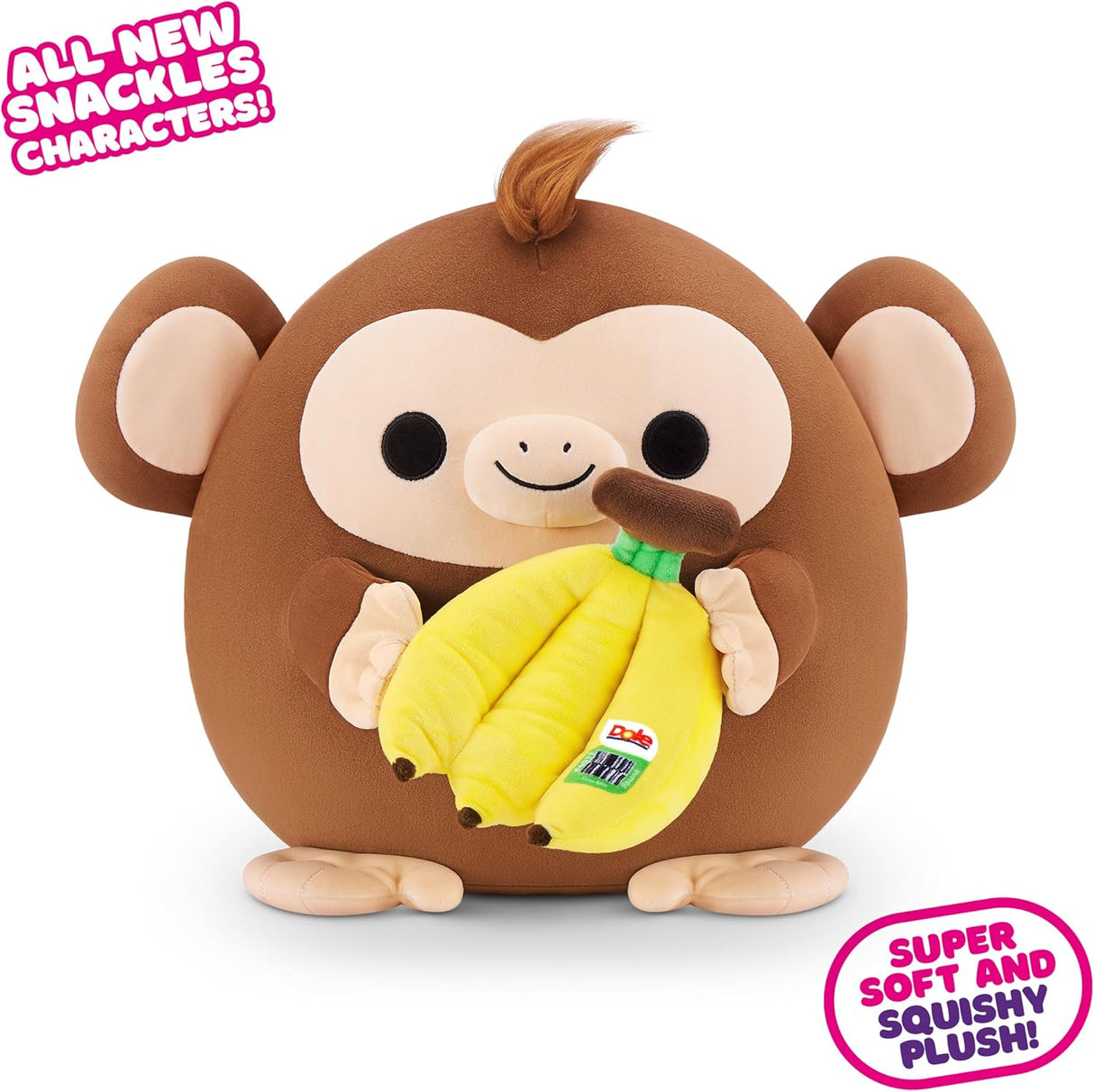 Snackles Mono Dole 8 Peluche Suave Coleccionable ZURU