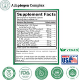 Complejo adaptógeno Calmness Energy and Vitality Booster 60u