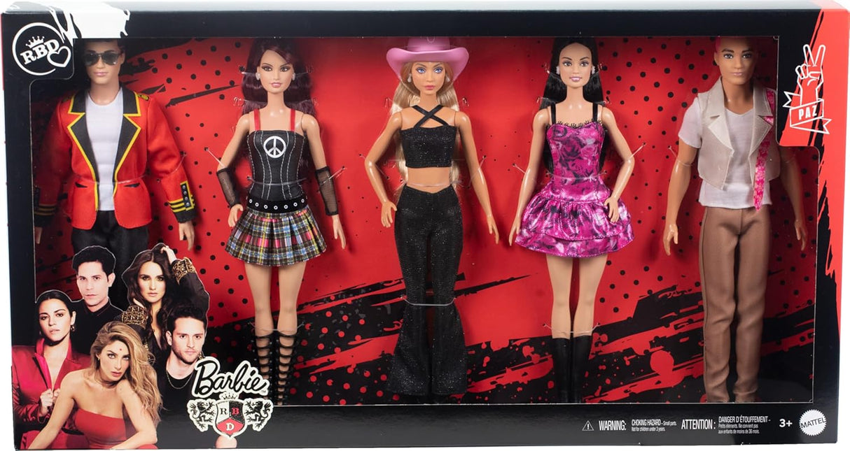 Barbie RBD Juego de 5 Muñecas con Looks de Concierto