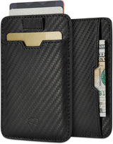 Billeteras de piel delgado minimalista con  bloqueo RFID