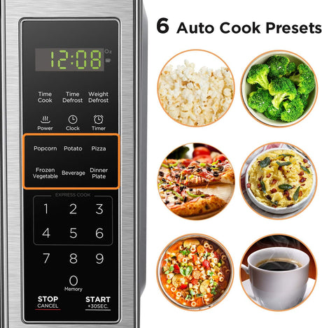 Microondas Digital BLACK+DECKER 0.7 Cu.ft 700W EM720CB7