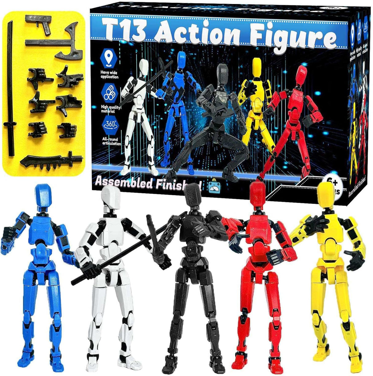 Figura de Acción T13 Baiyou, 3D Impresa, Con Caja, Completa