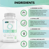 Suplemento de óxido nítrico Nature's Pure Blend  L-arginina