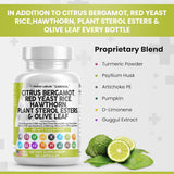 Suplemento Citrus Bergamota 3000mg Arroz de levadura roja