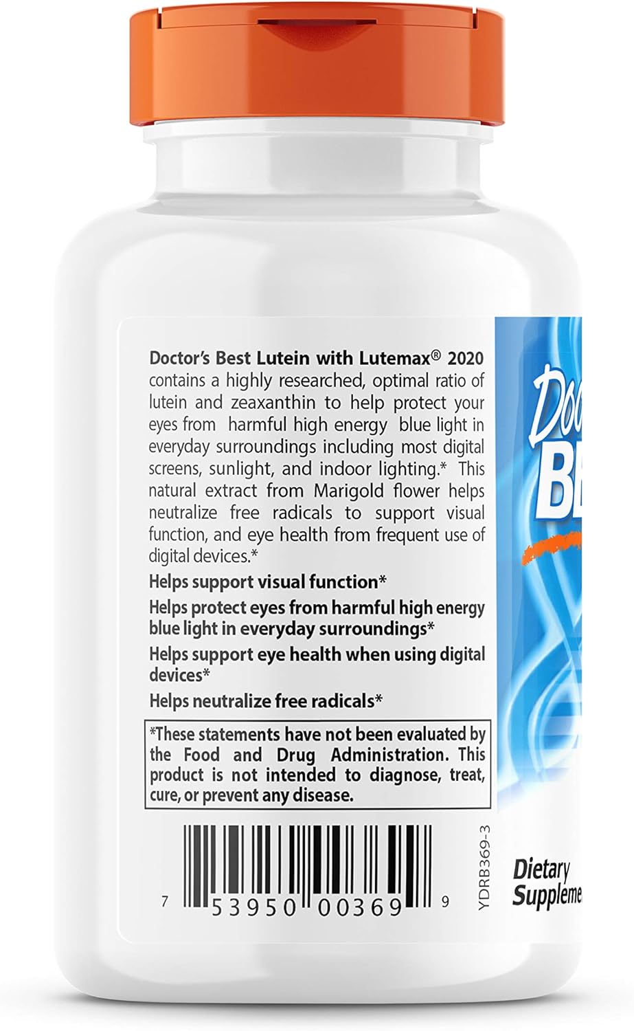 Suplementos Best Luteína con Lutemax 20 mg  60 cápsulas
