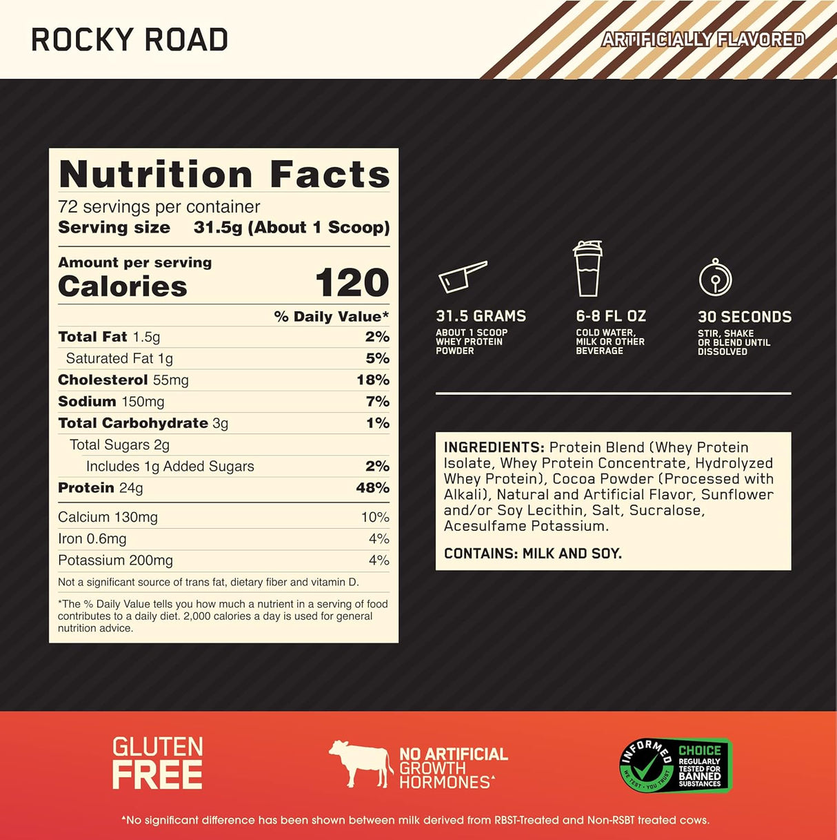 Suplementos Optimum  Nutrition Proteína de Suero de Leche