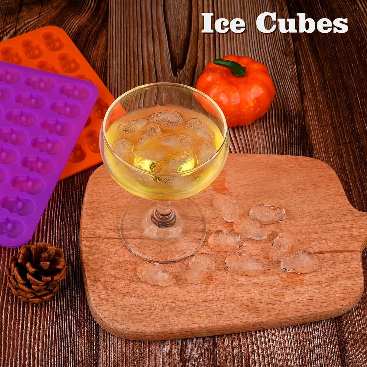 Moldes de Calavera HUAKENER, 2 Pack para Chocolate y Dulces
