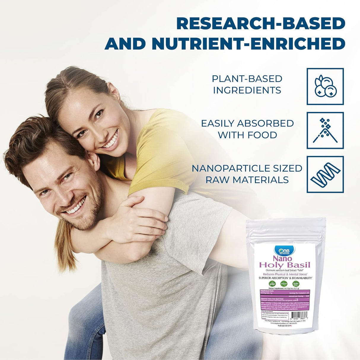Suplemento One Planet Nutrition Nano Holy Basil (Tulsi) 227G