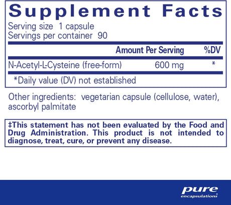 Suplementos Alimenticios N-acetil-L-cisteína