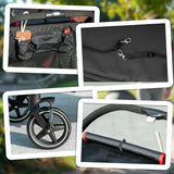 Carrito para perros PawHut, hasta 30 kg, plegable, con ruedas