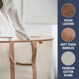 Cesta de lavandería CleverMade 64L, colapsable y resistente