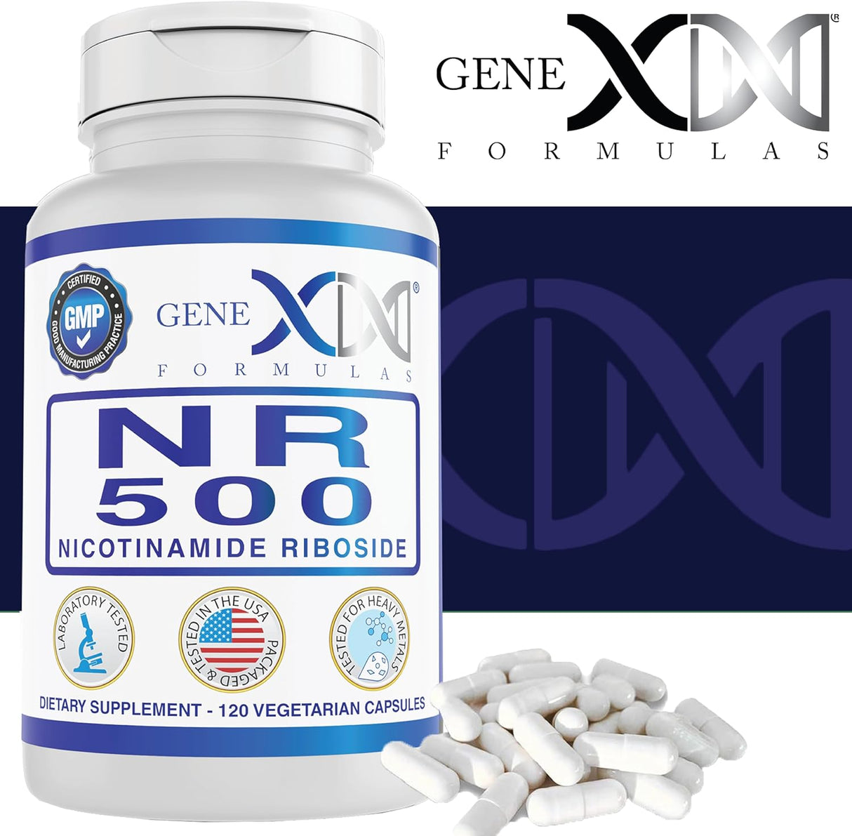 Nicotinamida Ribósido 500mg - Precursor de NAD+ para Envejecimiento