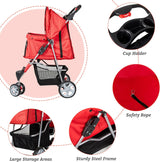 Carrito de Mascotas Plegable Elite con Rueda 360 para Viajar