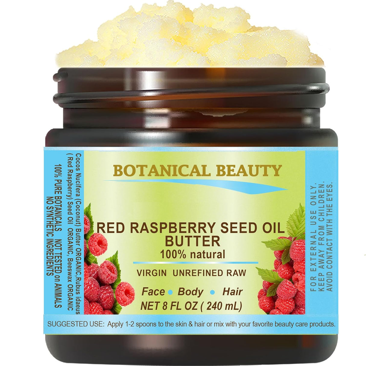 Aceite de Semilla de Frambuesa Virgen Puro para Piel y Cabello