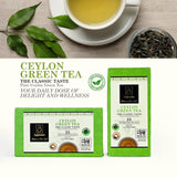 Ceylonzon Té Verde Premium 25 Bolsas, Sabor Natural 40g