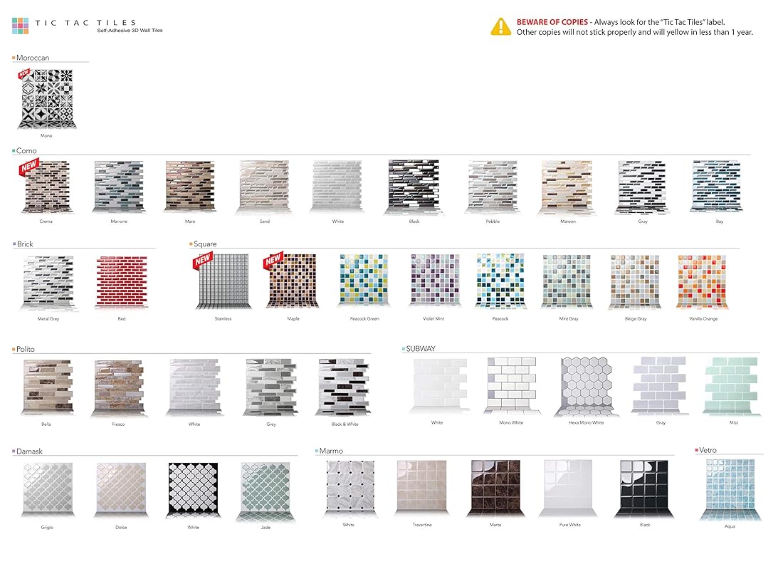 Azulejo de pared antiadherente  pelar y pegar en guijarro